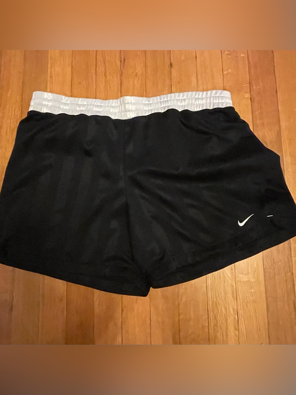 Nike Dri-FIT Running Athletic Shorts Black White Women’s Medium